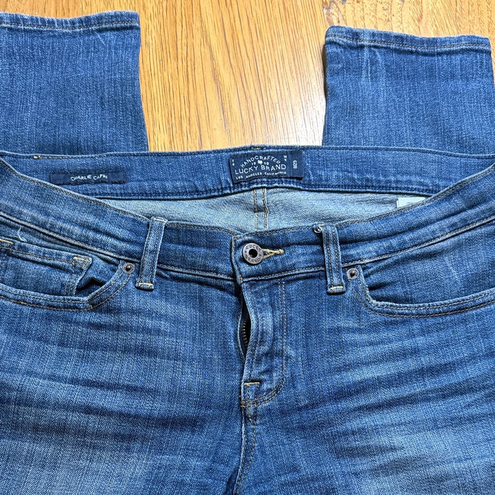 Lucky Brand Women's Blue Ankle Jeans